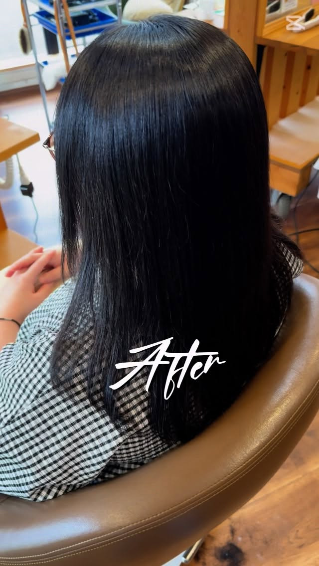 宇都宮の美容院で、乾かすだけでまとまりやすいツヤ髪を手に入れ