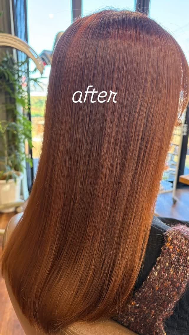 初めてのお客様が来店してGrowthのオリジナル縮毛矯正＆フ