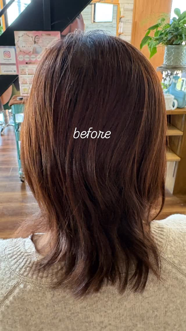 ミディアムヘアからボブヘアにスタイルチェンジ！雰囲気も代わり