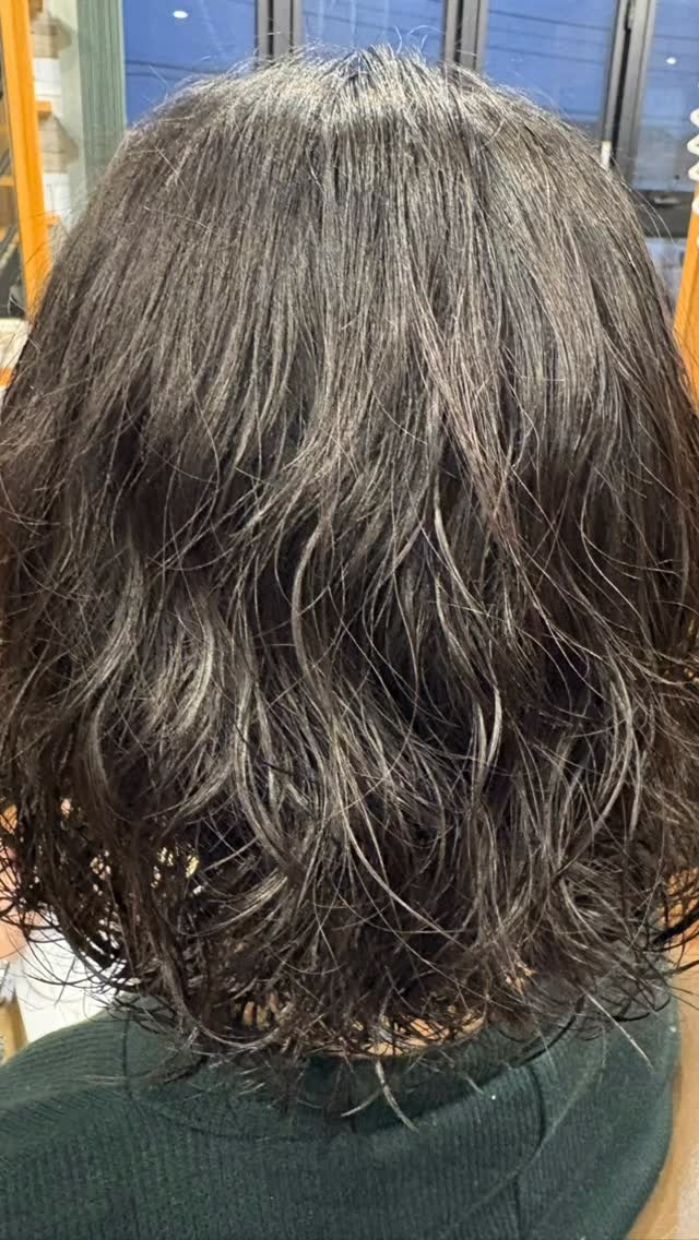ボブヘアにパーマをかけました