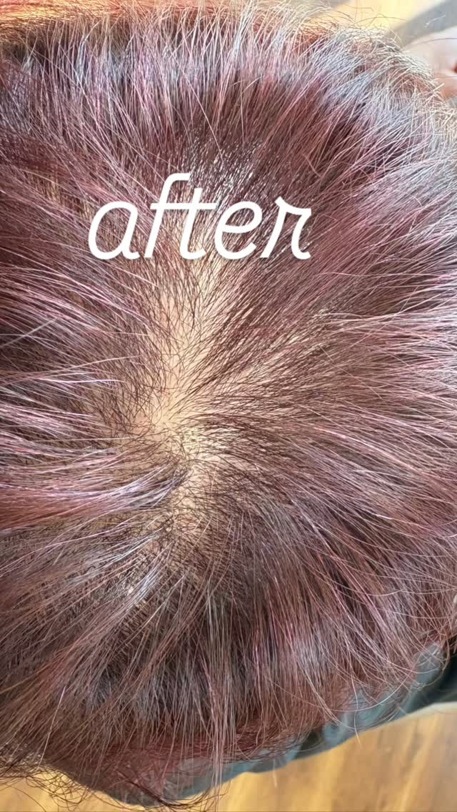 ローズカラーで白髪染め！