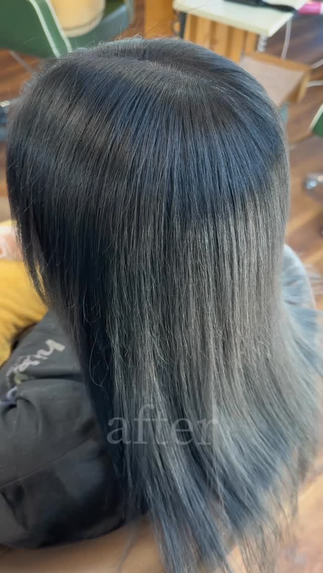 冬なのでブリーチしてる方など、そうでない明るいトーンのカラー